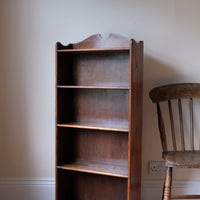 Waring and Gillow English Oak Gallery Top Bookcase Dated 1932