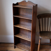 Waring and Gillow English Oak Gallery Top Bookcase Dated 1932