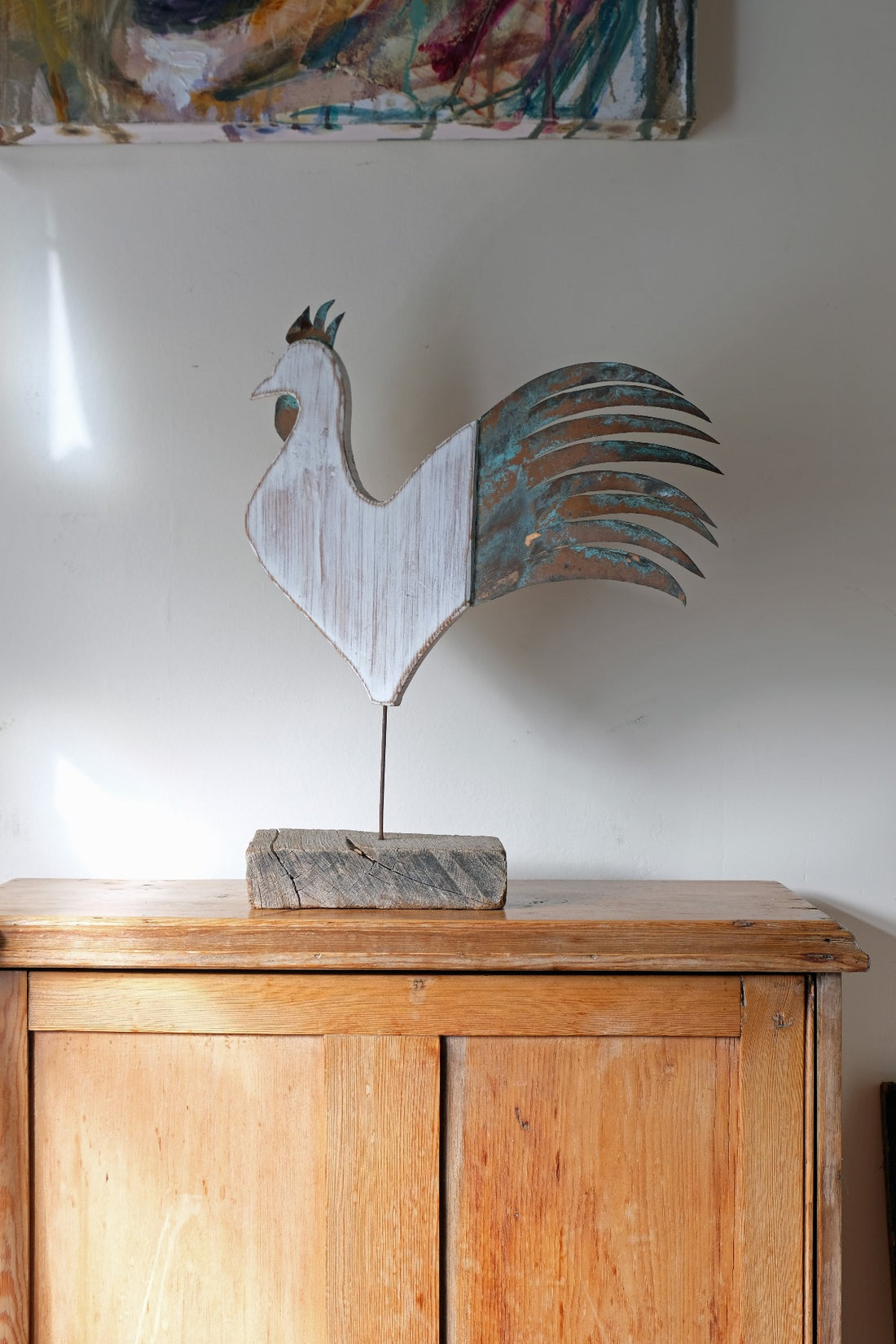 Collectible British primitive folk art sculpture by Martin Scorey