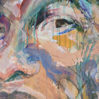 Man with Gold Tooth – Neo-Expressionism Oil Portrait by Sandra Shashou, 2005