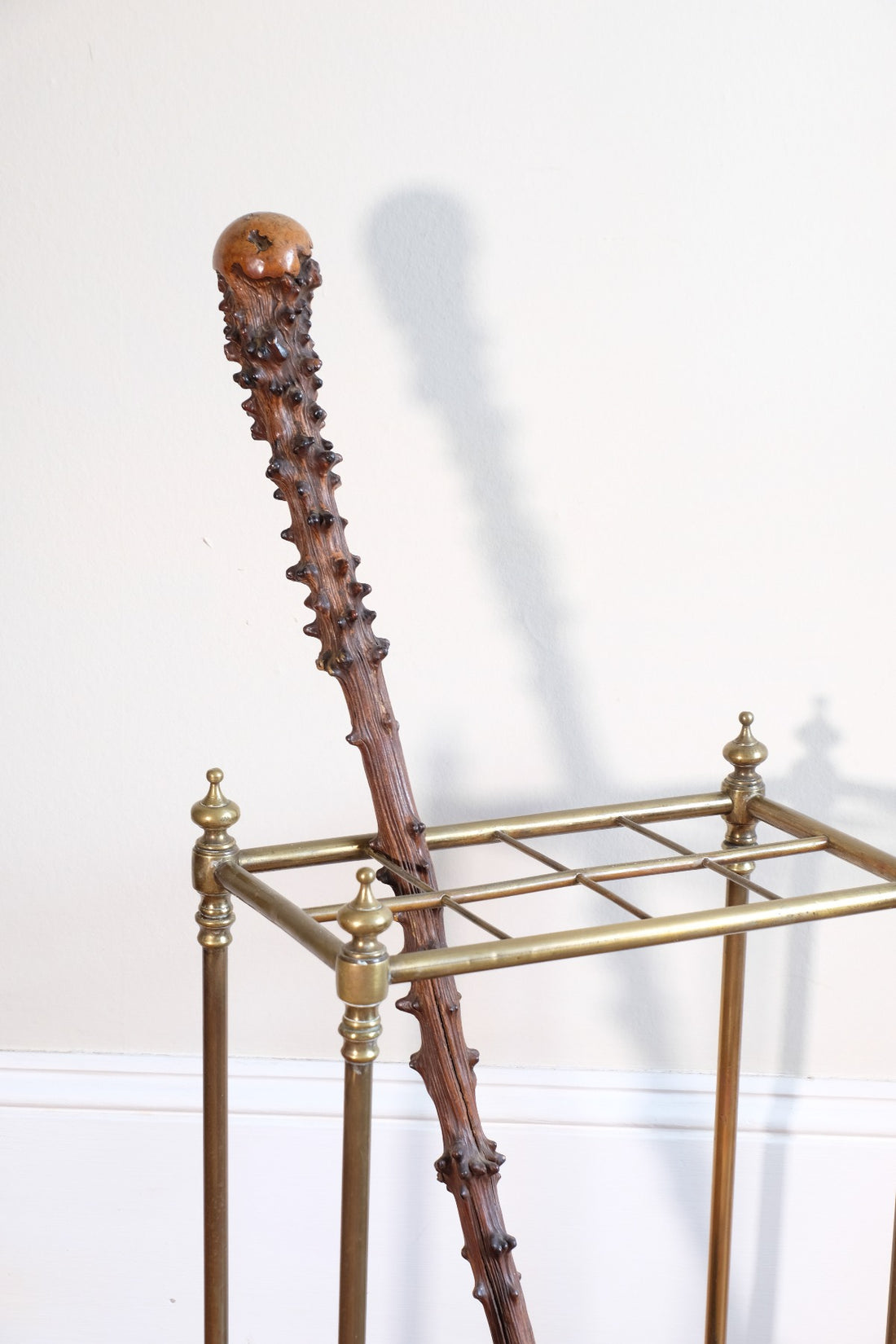 Edwardian Brass And Cast Iron Stick And Umbrella Stand Circa 1910