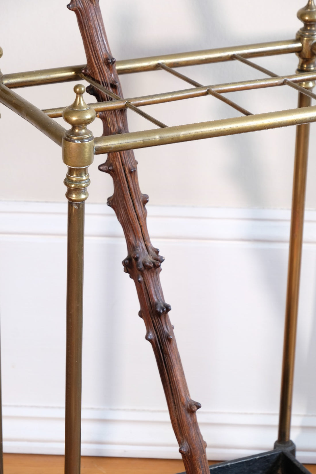 Edwardian Brass And Cast Iron Stick And Umbrella Stand Circa 1910