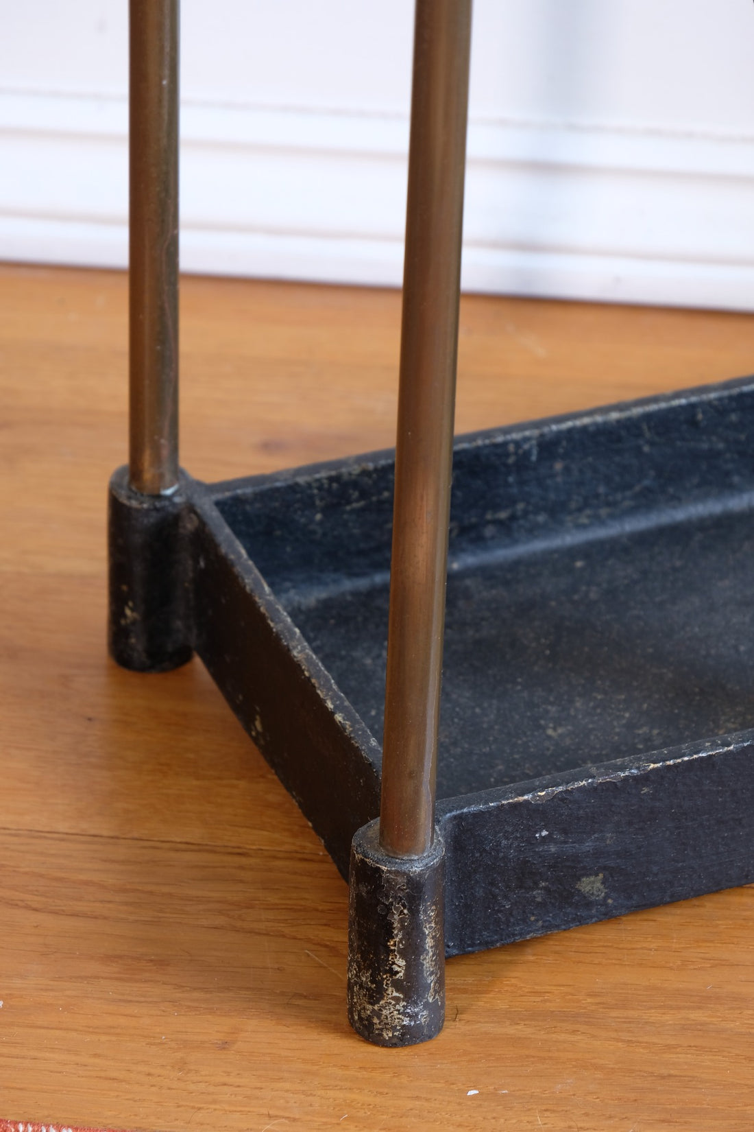 Edwardian Brass And Cast Iron Stick And Umbrella Stand Circa 1910