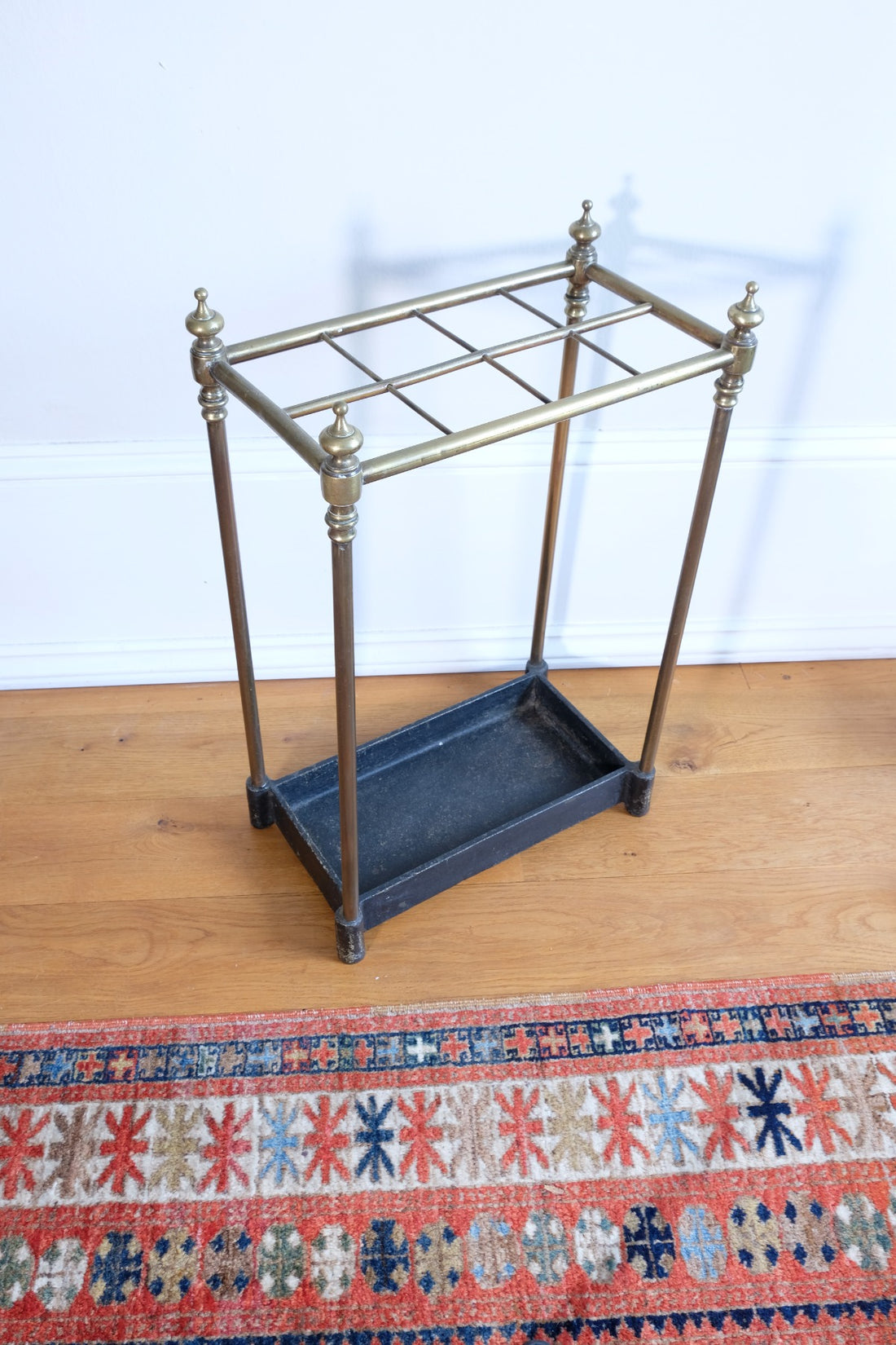 Edwardian Brass And Cast Iron Stick And Umbrella Stand Circa 1910