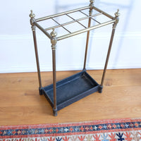 Edwardian Brass And Cast Iron Stick And Umbrella Stand Circa 1910