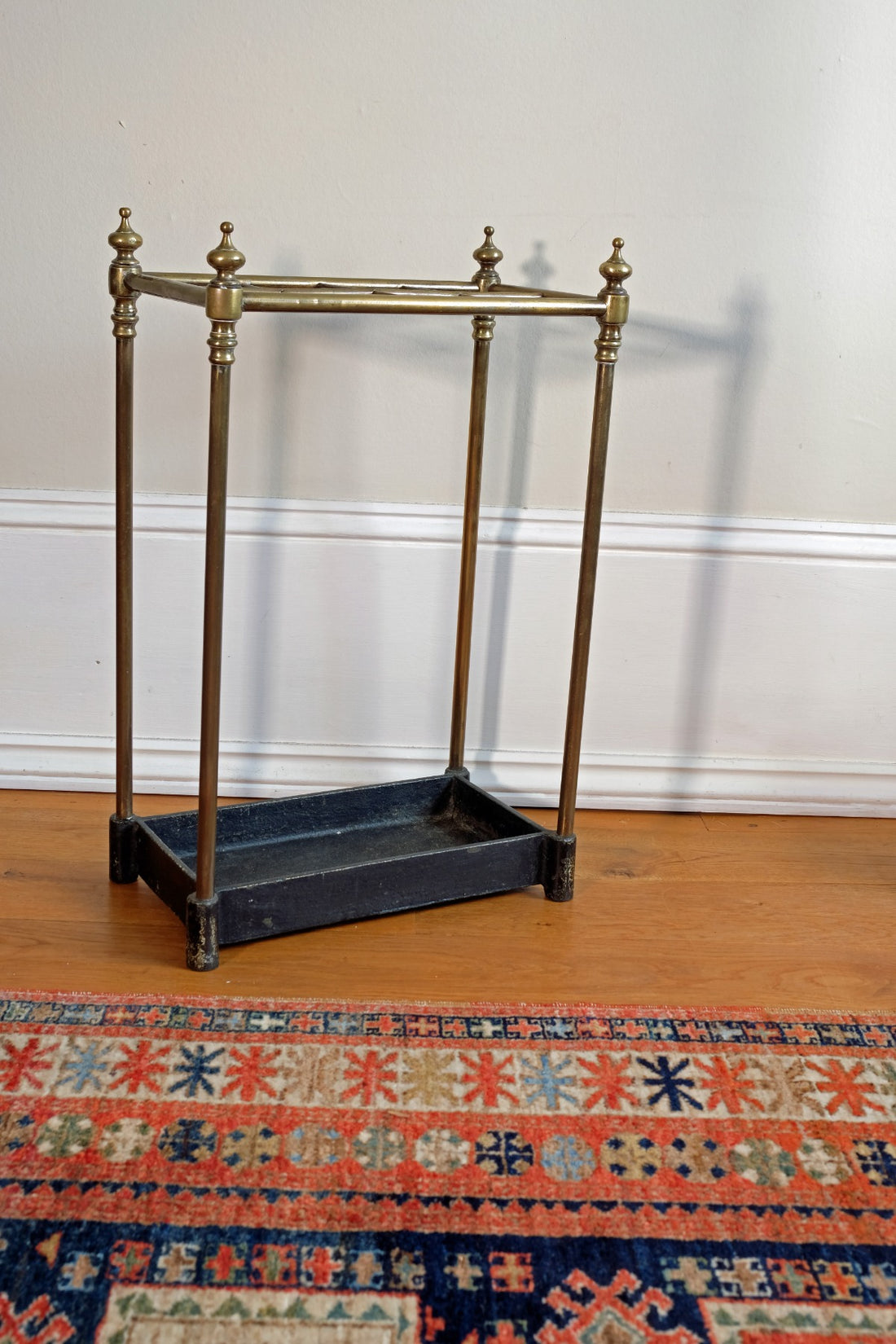 Edwardian Brass And Cast Iron Stick And Umbrella Stand Circa 1910