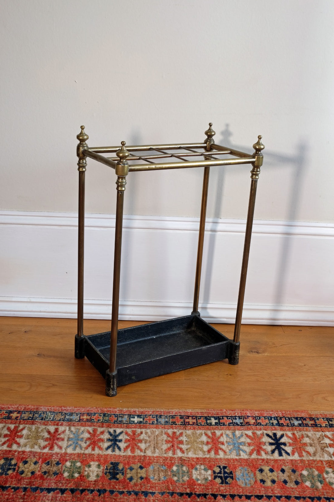 Edwardian Brass And Cast Iron Stick And Umbrella Stand Circa 1910