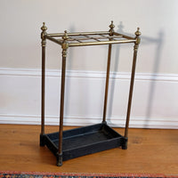Edwardian Brass And Cast Iron Stick And Umbrella Stand Circa 1910