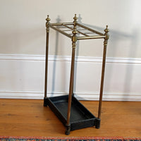 Edwardian Brass And Cast Iron Stick And Umbrella Stand Circa 1910