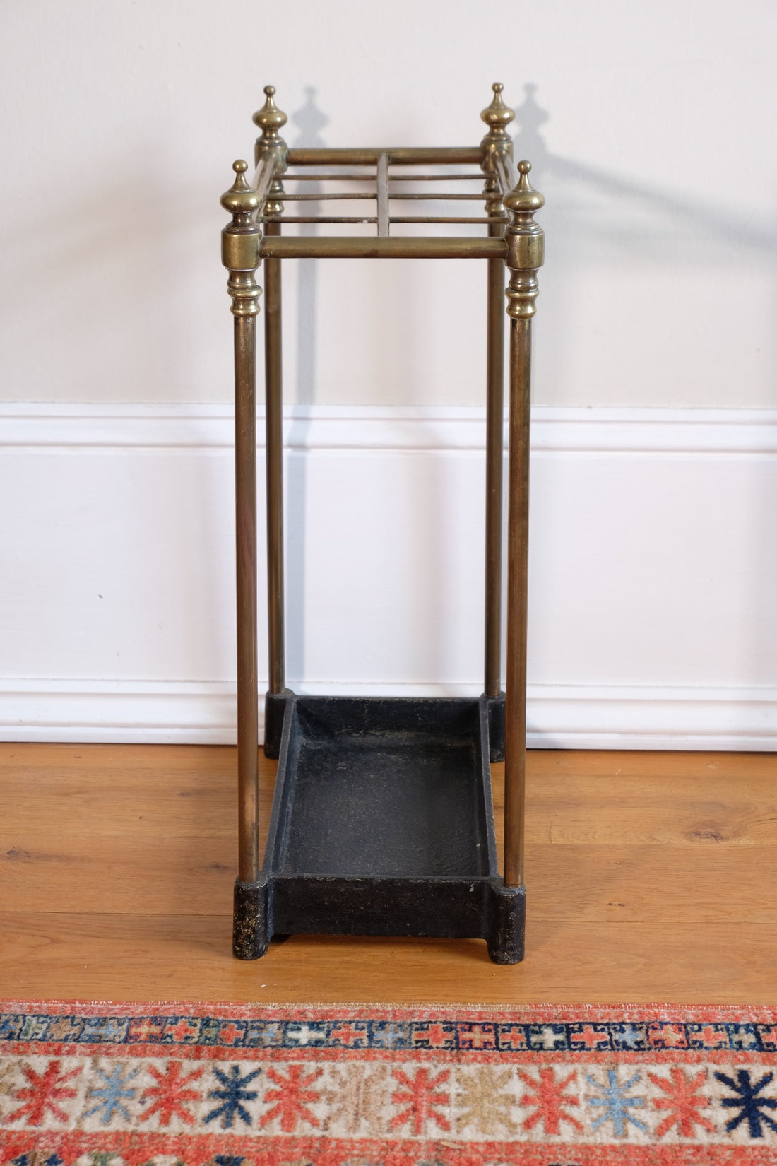 Edwardian Brass And Cast Iron Stick And Umbrella Stand Circa 1910