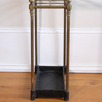 Edwardian Brass And Cast Iron Stick And Umbrella Stand Circa 1910