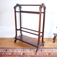 Victorian Inlaid Rosewood Towel Rail Clothes Horse Antique Stand