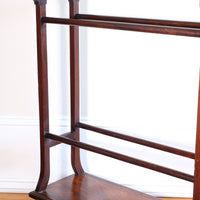 Victorian Inlaid Rosewood Towel Rail Clothes Horse Antique Stand