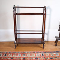 Victorian Inlaid Rosewood Towel Rail Clothes Horse Antique Stand
