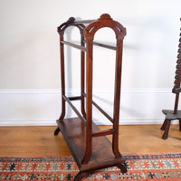 Victorian Inlaid Rosewood Towel Rail Clothes Horse Antique Stand