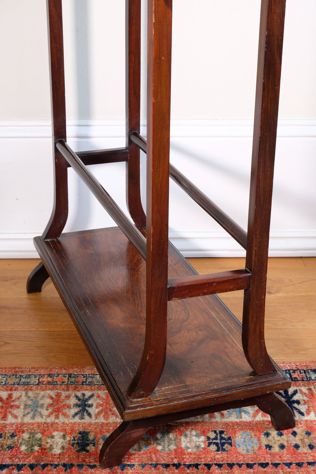 Victorian Inlaid Rosewood Towel Rail Clothes Horse Antique Stand