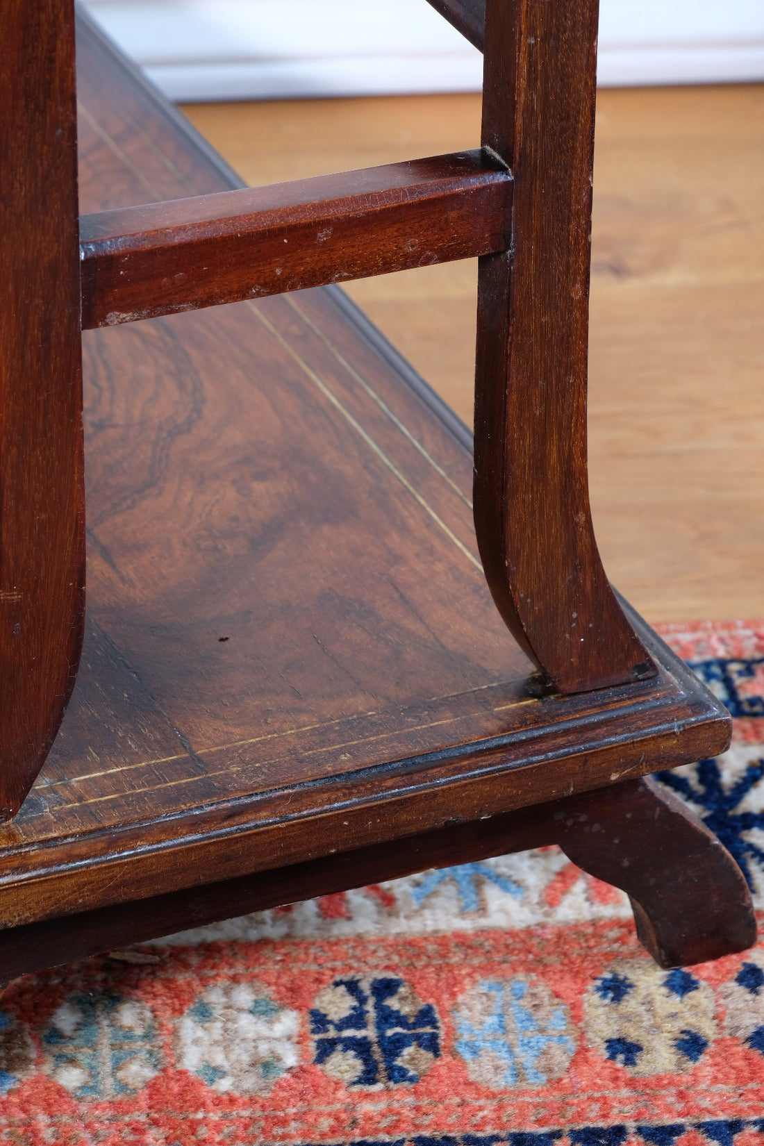 Victorian Inlaid Rosewood Towel Rail Clothes Horse Antique Stand