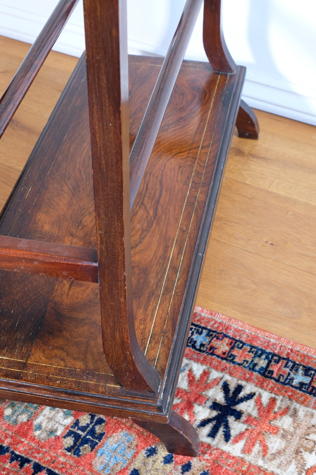 Victorian Inlaid Rosewood Towel Rail Clothes Horse Antique Stand