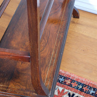 Victorian Inlaid Rosewood Towel Rail Clothes Horse Antique Stand