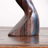 Carved Ebony Female Bust Sculpture Roland Ogiamien 1980 African Art