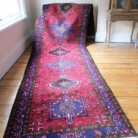 vintage northwest persian wool hall runner rug 395cm x 105cm