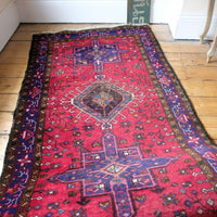 vintage northwest persian wool hall runner rug 395cm x 105cm