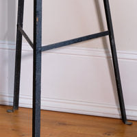 Large Victorian copper conical planter on cast iron stand