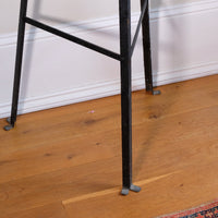 Large Victorian copper conical planter on cast iron stand