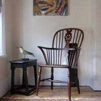 19th Century Windsor Wheelback Armchair in Ash & Elm