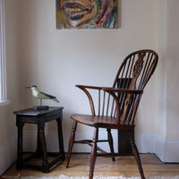 19th Century Windsor Wheelback Armchair in Ash & Elm