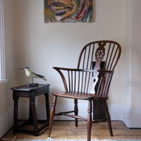 19th Century Windsor Wheelback Armchair in Ash & Elm