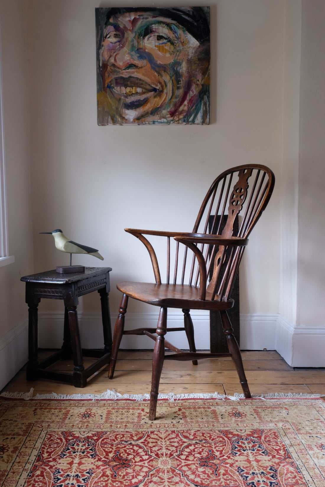 19th Century Windsor Wheelback Armchair in Ash & Elm