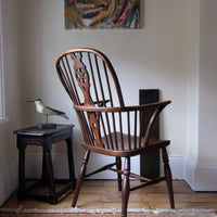 19th Century Windsor Wheelback Armchair in Ash & Elm