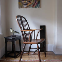 19th Century Windsor Wheelback Armchair in Ash & Elm