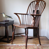 19th Century Windsor Wheelback Armchair in Ash & Elm