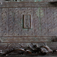 Studio mark 渡雲齋造 Tōun-sai zō on antique Japanese bronze vessel base