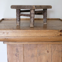 19th Century Painted Pine Milking Stool