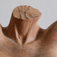 Hand Carved Wooden Female Torso Sculpture | Modernist Art