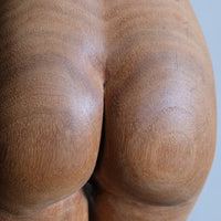 Hand Carved Wooden Female Torso Sculpture | Modernist Art