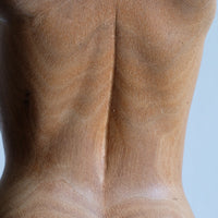 Hand Carved Wooden Female Torso Sculpture | Modernist Art
