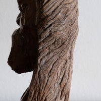Makonde Root Wood Bust – Tribal Elder Portrait Sculpture