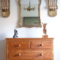 Victorian Scottish Satin Birch Chest Of Drawers With Plinth Drawer