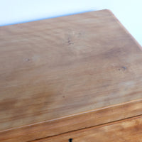 Victorian Scottish Satin Birch Chest Of Drawers With Plinth Drawer