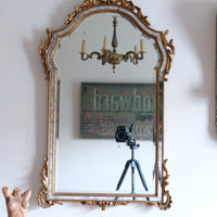 Italian Baroque Giltwood Wall Mirror 1957