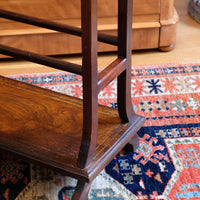 rosewood inlay base on the Victorian Inlaid Rosewood Towel Rail Clothes Horse Antique Stand