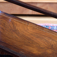up close - rosewood inlay base on the Victorian Inlaid Rosewood Towel Rail Clothes Horse Antique Stand