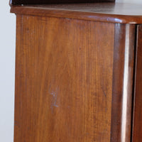 Worktop profile - 19th Century Mahogany Bedside night stand Cupboard with Single Door & Curved Corners