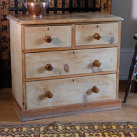 Victorian Pine Chest of Drawers – Two Small Over Two Deep