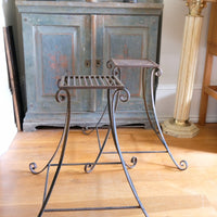 Pair Of Wrought Iron Decorative Plant Stands