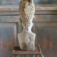 African Carved Serpentine Stone Sculpture Of A Tribal Elder